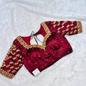 Cotton Silk Handwork Designer Blouse